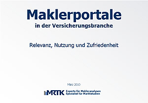 Maklerportale in der Versicherungsbranche – Relevanz, Nutzung und Zufriedenheit